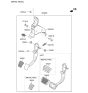 Diagram for 2020 Hyundai Elantra Brake Pedal - 32800-J3100