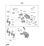 Diagram for 2020 Hyundai Veloster Brake Pad Set - 58302-J3A40