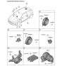 Diagram for 2019 Hyundai Veloster Car Speakers - 96310-J3000