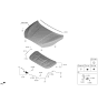 Diagram for 2020 Hyundai Veloster N Hood Cable - 81190-J3100