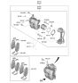 Diagram for 2020 Hyundai Veloster Brake Caliper - 58180-J3A10