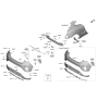 Diagram for 2019 Hyundai Veloster Bumper - 86611-J3000