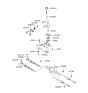 Diagram for Hyundai Elantra Automatic Transmission Shift Levers - 43720-2D200