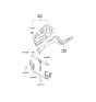 Diagram for Hyundai Elantra Radiator Support - 64130-2D000