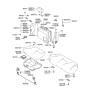 Diagram for 2005 Hyundai Elantra Seat Belt - 89850-2D650-OH