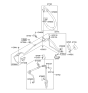 Diagram for 2002 Hyundai Elantra A/C Expansion Valve - 97626-2D000