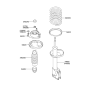 Diagram for Hyundai Elantra Coil Springs - 54630-2D010