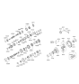 Diagram for Hyundai Tiburon Transfer Case Bearing - 43220-28500