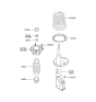 Diagram for 2003 Hyundai Elantra Shock Absorber - 55351-2D100