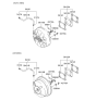 Diagram for 2005 Hyundai Elantra Brake Booster - 59110-2D020