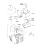 Diagram for Hyundai Elantra Battery Tray - 37150-2D000