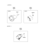 Diagram for 2003 Hyundai Elantra Fog Light - 92202-2D000