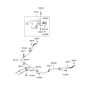 Diagram for Hyundai Elantra Parking Brake Cable - 59760-2D350