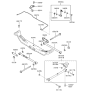 Diagram for Hyundai Trailing Arm - 55100-2D000