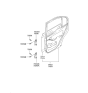 Diagram for 2002 Hyundai Elantra Door Hinge - 79430-2D000