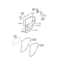 Diagram for 2000 Hyundai Elantra Door Seal - 83110-2D010