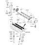 Diagram for Hyundai Tucson Timing Belt Tensioner - 24410-23050