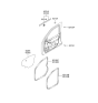 Diagram for 2002 Hyundai Elantra Weather Strip - 82210-2D001