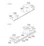 Diagram for 2004 Hyundai Elantra Door Moldings - 87711-2D502