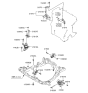 Diagram for 2003 Hyundai Elantra Motor And Transmission Mount - 21830-2D000