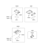 Diagram for 2001 Hyundai Elantra Dome Light - 92800-2D000-ZR