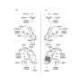 Diagram for Hyundai Elantra Mud Flaps - 86842-2D200