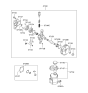 Diagram for 2005 Hyundai Elantra Power Steering Pump - 57100-2D100