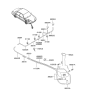 Diagram for 2002 Hyundai Santa Fe Washer Pump - 98510-26100