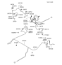 Diagram for 2000 Hyundai Elantra Brake Line - 58742-2D100