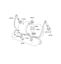 Diagram for 2000 Hyundai Elantra Seat Belt - 89850-2D550-LT