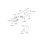 Diagram for 2000 Hyundai Elantra Fuel Door - 69510-2D003