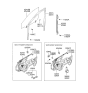 Diagram for 2005 Hyundai Elantra Window Regulator - 82401-2D010