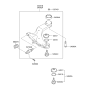 Diagram for 2001 Hyundai Elantra Ball Joint - 54530-31600