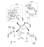 Diagram for 2000 Hyundai Elantra Door Lock Cylinder - 81905-2DA10