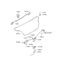 Diagram for 2000 Hyundai Elantra Trunk Latch - 81230-2D010