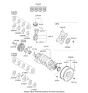 Diagram for 2002 Hyundai Tiburon Rod Bearing - 23060-23540