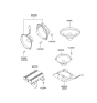 Diagram for 2003 Hyundai Elantra Car Speakers - 96360-2D000