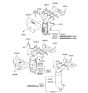 Diagram for Hyundai Tiburon Exhaust Heat Shield - 28525-23600