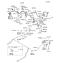 Diagram for Hyundai Tiburon Brake Line - 58737-2D300