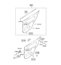 Diagram for 2005 Hyundai Elantra Weather Strip - 83231-2D200