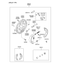 Diagram for Hyundai Wheel Cylinder - 58330-2D020