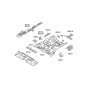 Diagram for 2005 Hyundai Elantra Rear Crossmember - 65851-2D510