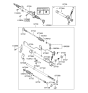 Diagram for 2002 Hyundai Elantra Rack And Pinion - 57700-2D000