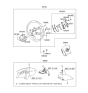 Diagram for 2002 Hyundai Elantra Cruise Control Switch - 96450-2D200