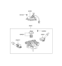 Diagram for 2001 Hyundai Elantra Wiper Switch - 93420-2D000