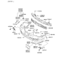 Diagram for 2001 Hyundai Elantra Bumper - 86510-2D020