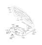 Diagram for 2006 Hyundai Elantra Hood Latch - 81130-2D500