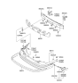 Diagram for 2004 Hyundai Elantra Bumper - 86610-2D200