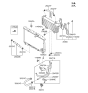 Diagram for 2006 Hyundai Santa Fe Oil Cooler Hose - 25420-26150