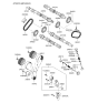 Diagram for 2004 Hyundai Santa Fe Timing Belt - 24312-39800